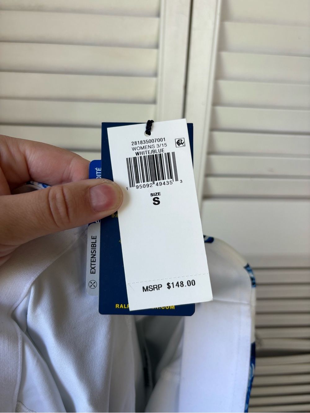 NWT $148 Polo Golf Ralph Lauren Blue White Floral Skort Size Small - Picture 7 of 9